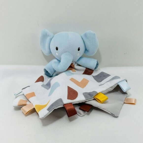 Parent Choice Security Blanket Lovey Blue Elephant Blankie Plush Toy Boy Baby - Picture 1 of 11